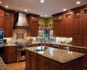 Kitchen with copper Hood