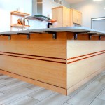 Modern Maple Kitchen Bar Lower