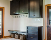 Entryway cabinets and bench