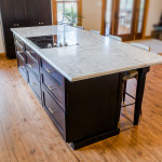 kitchen island detail view